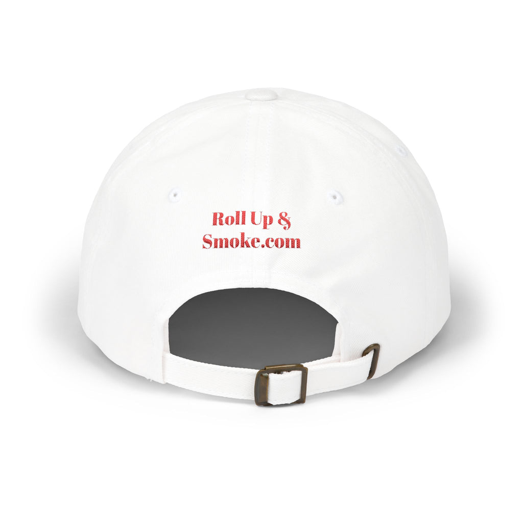 Dad Cap — “No Smoking Without Me” Patch Hat with Green Budd