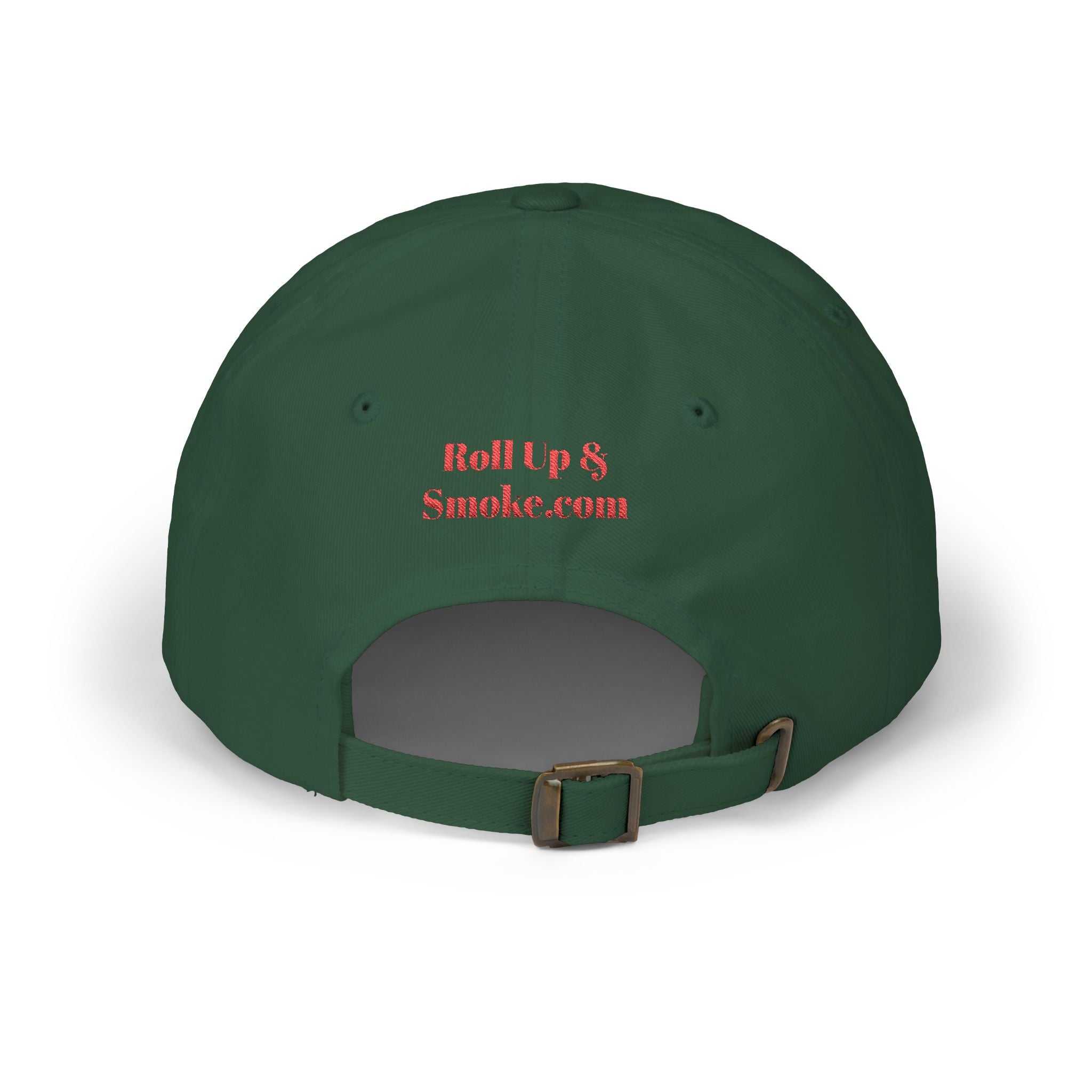 Dad Cap — “No Smoking Without Me” Patch Hat with Green Budd