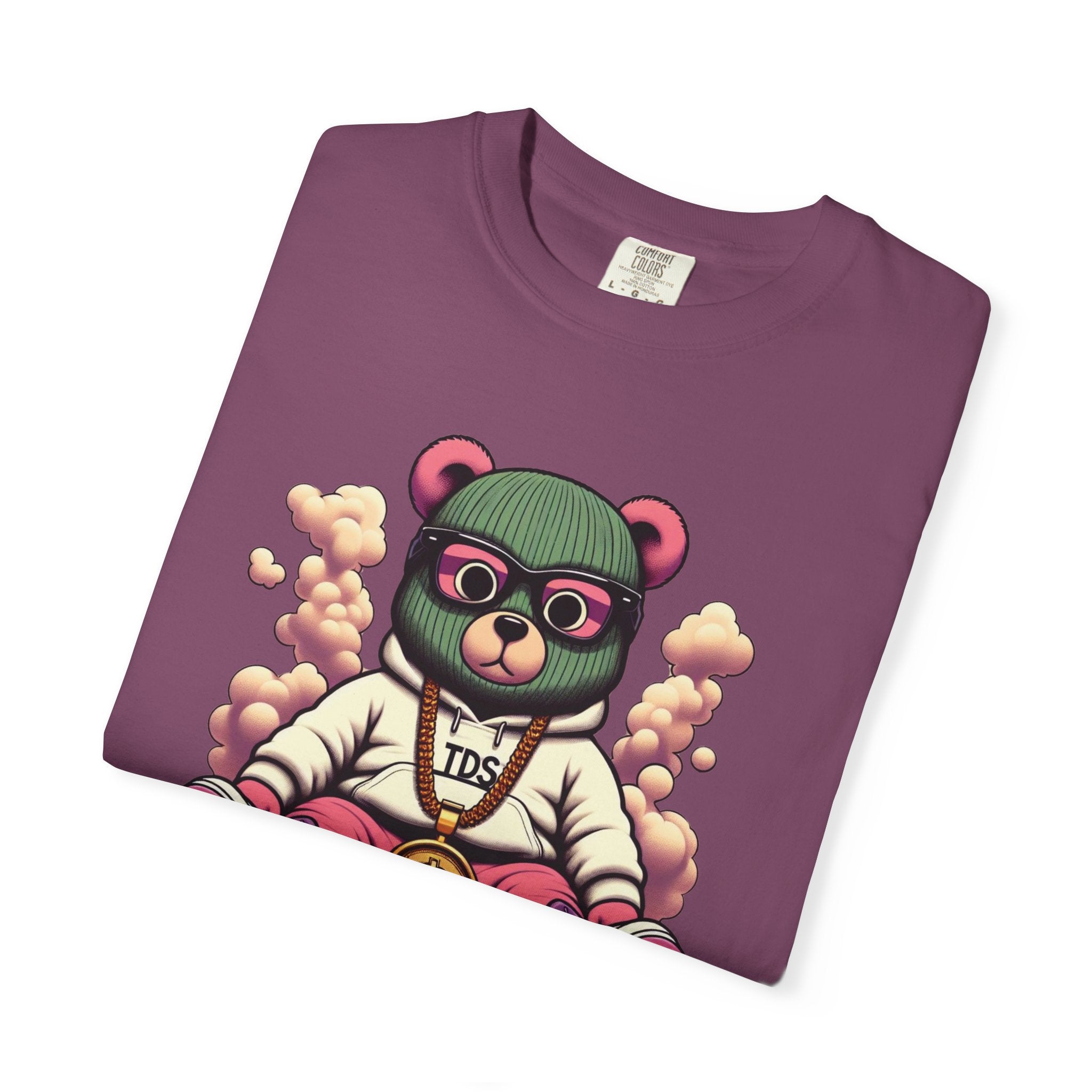 Bear Blazer T-Shirt — Streetwear Graphic Tee with ‘RollUpandSmoke.com’ Design