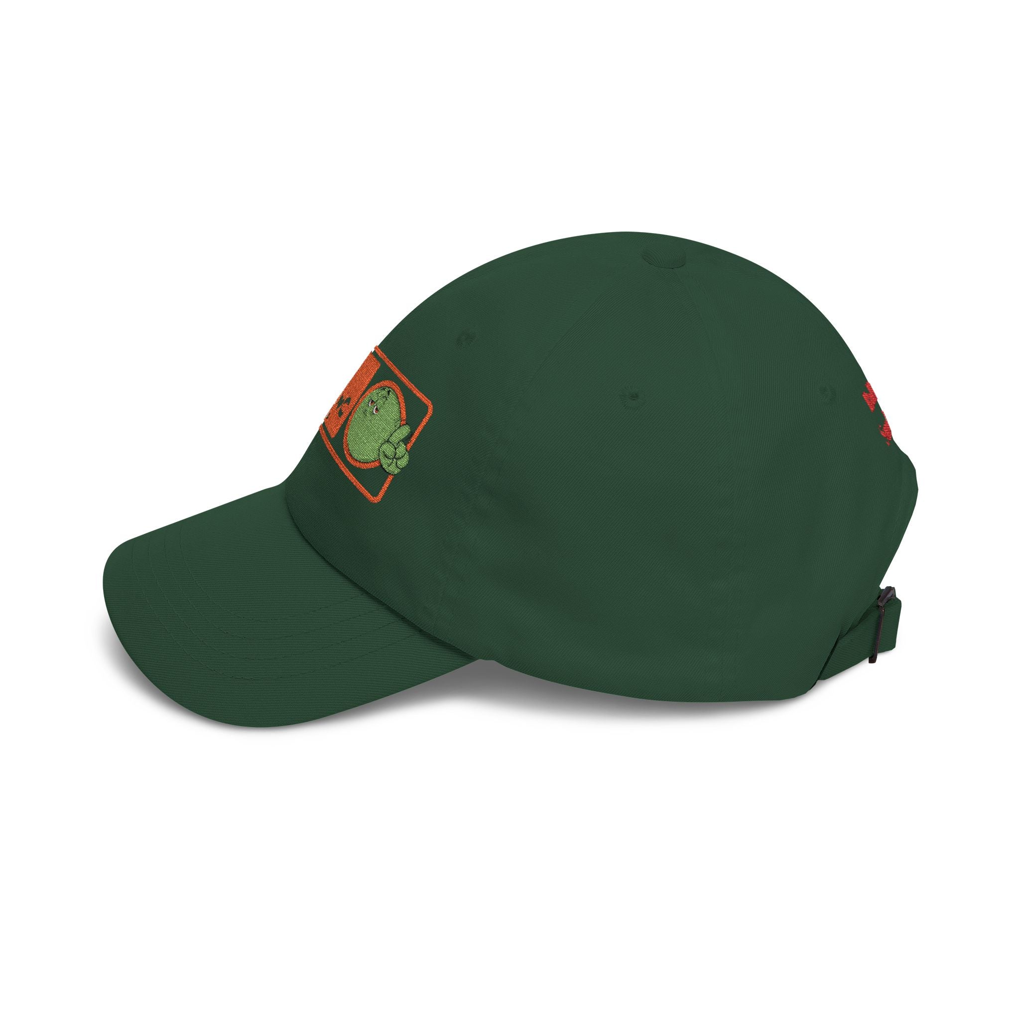 Dad Cap — “No Smoking Without Me” Patch Hat with Green Budd