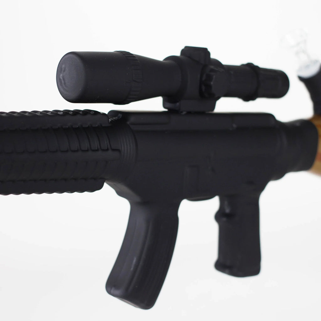 24" Rifle Smoke Glass Bong