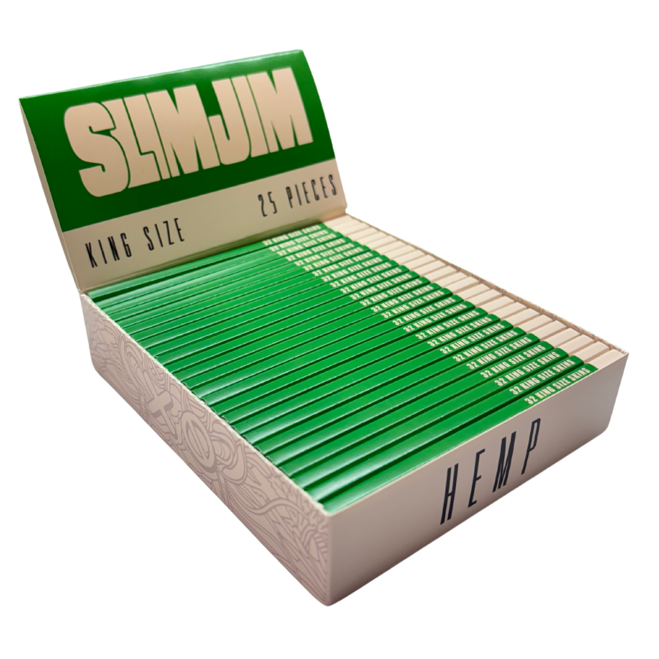 Slimjim - Hemp King Size Skins – Box of 25 Packs