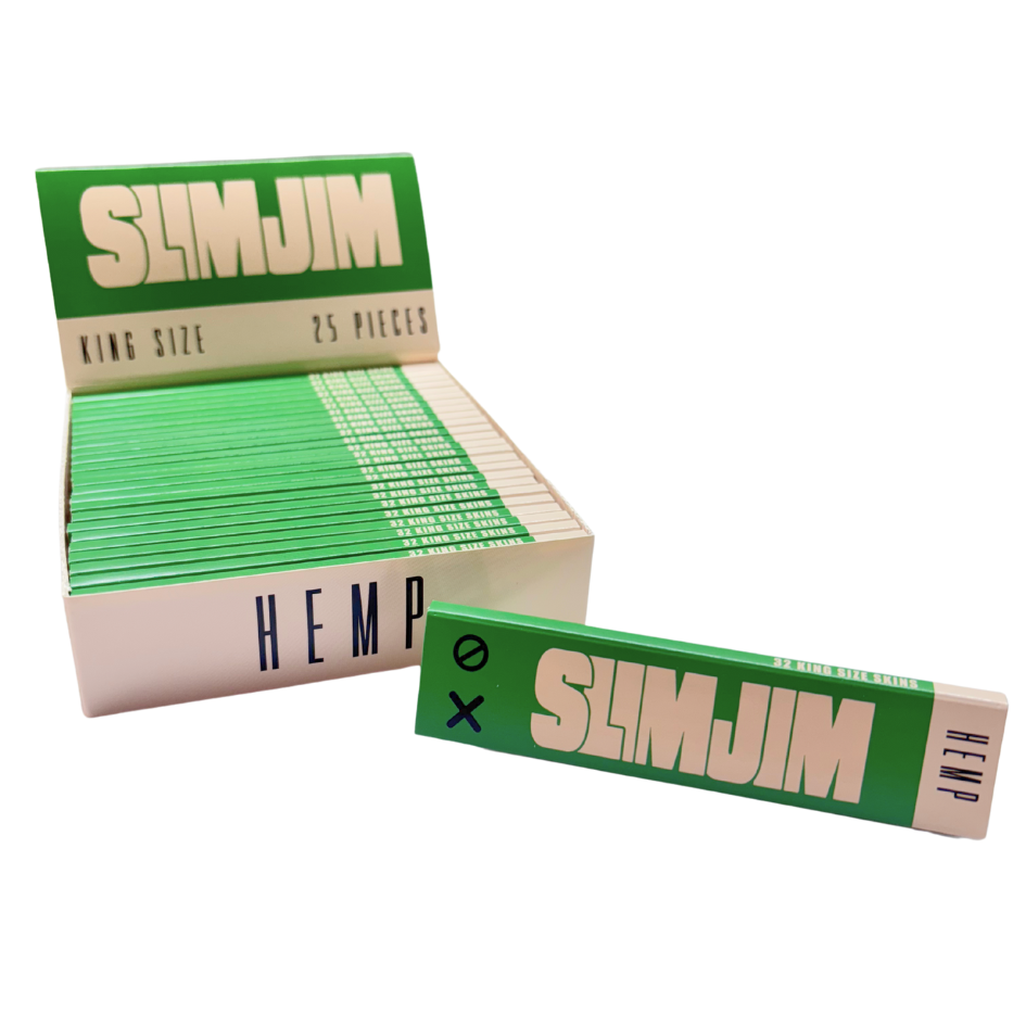 Slimjim - Hemp King Size Skins – Box of 25 Packs