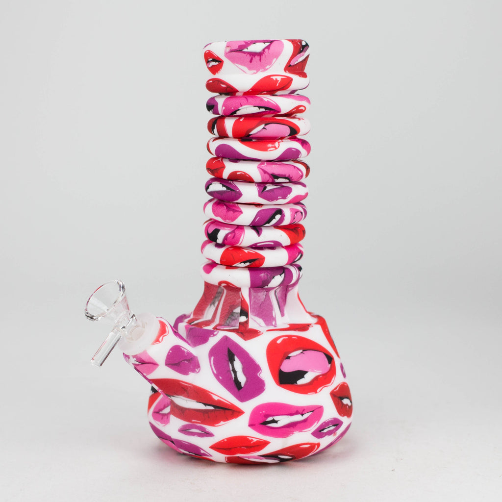 9"-15" extendable silicone water bong
