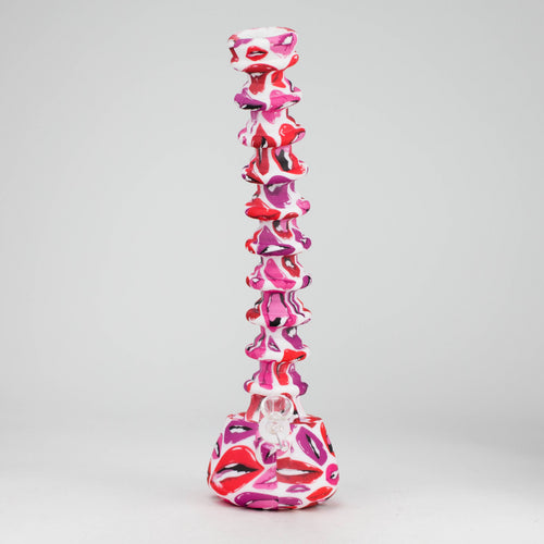 9"-15" extendable silicone water bong