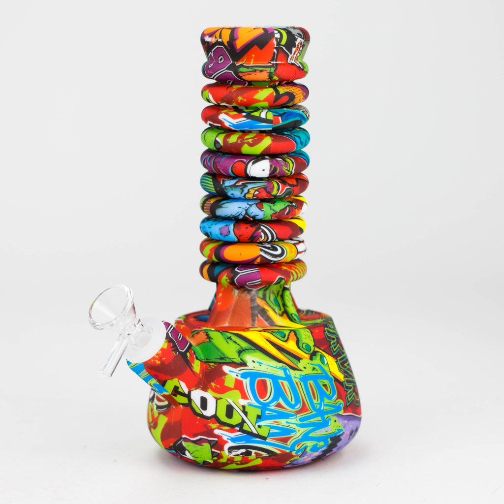 9"-15" extendable silicone water bong