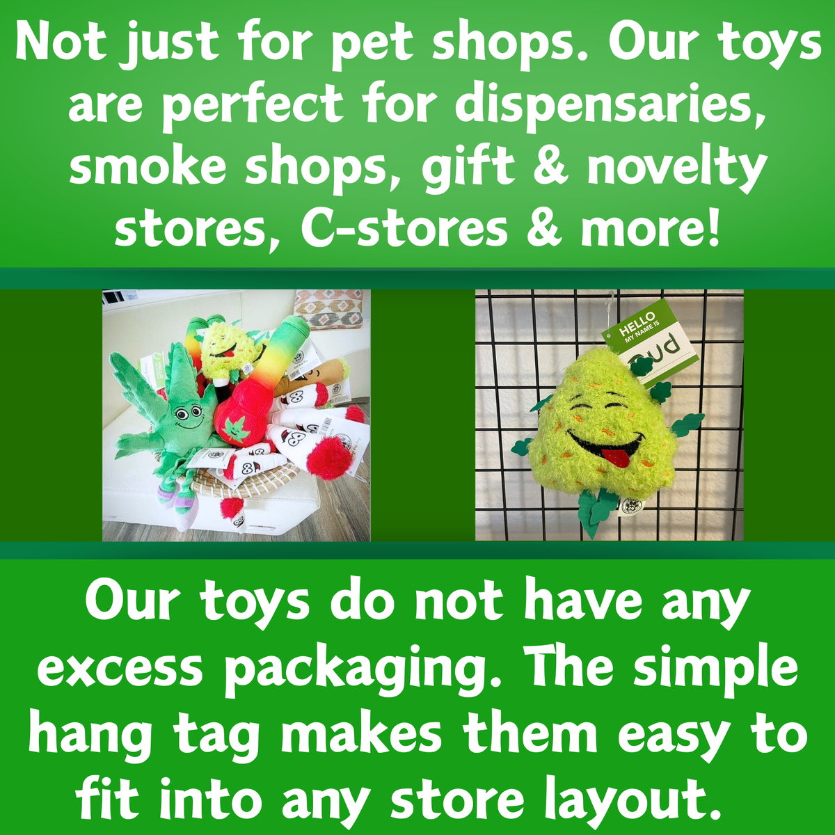 Bo da Bong - Parody Plush Rasta Color Squeaker Dog Toy - 9"