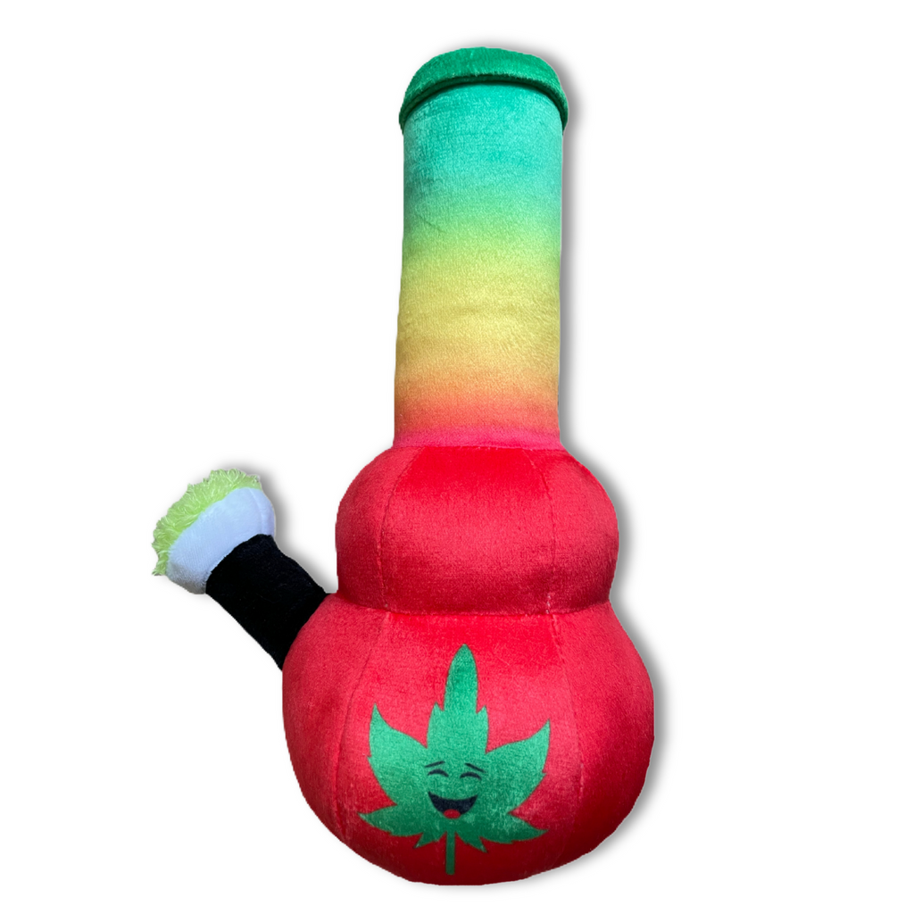Bo da Bong - Parody Plush Rasta Color Squeaker Dog Toy - 9"