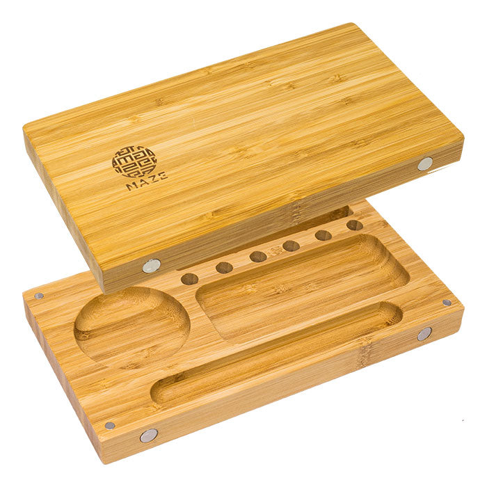 Maze | Back Tuck Bamboo 10X10 Rolling Tray