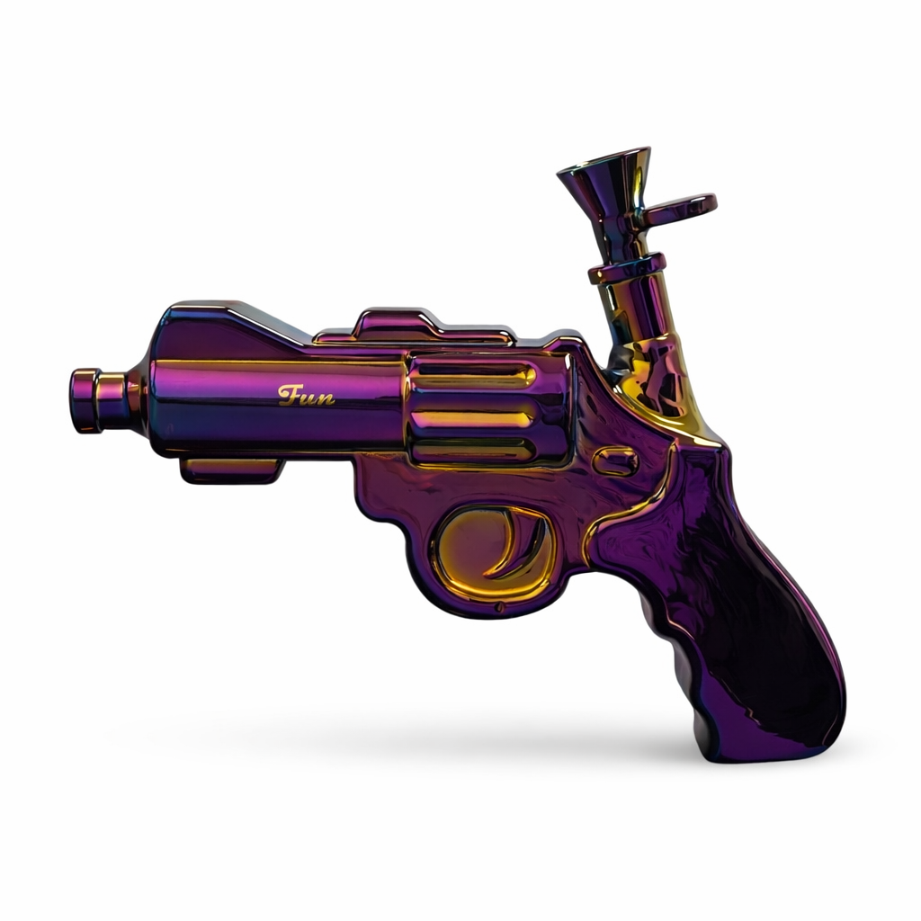 Fortune | 8″ Electroplated Revolver Waterpipe