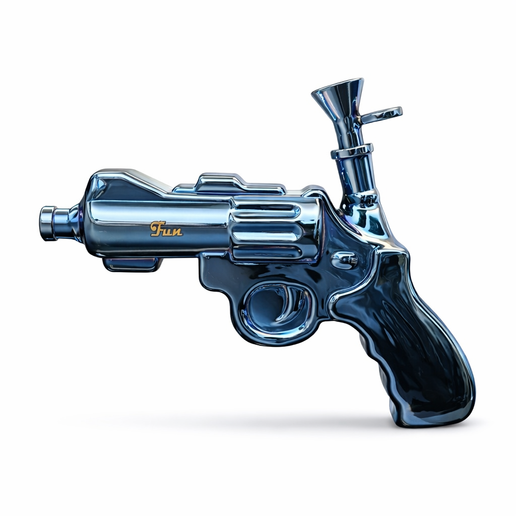 Fortune | 8″ Electroplated Revolver Waterpipe