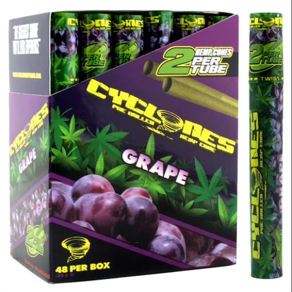 CYCLONE Hemp Wraps Display of 24