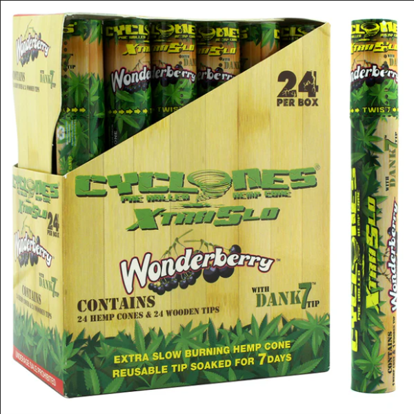 CYCLONE Hemp Wraps Display of 24