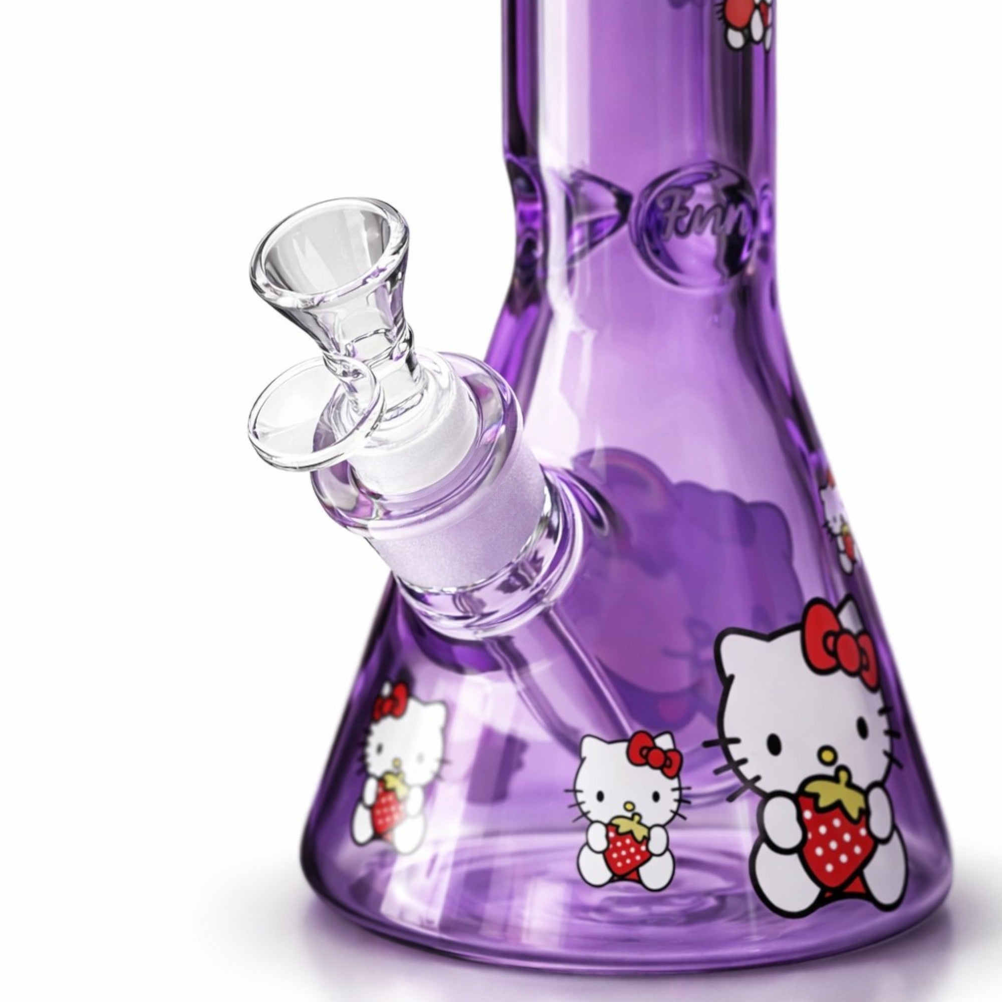 14" 7mm Pink Kitty Graphic Beaker Bong