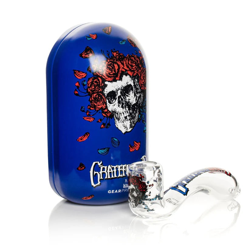 Grateful Dead x GEAR Premium® | 5.5" Bertha Sherlock Hand Pipe In Collectible Tin