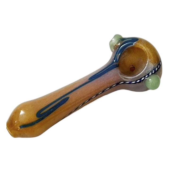 4-1/2 Multi-Color Spoon Glass Pipe-2CT