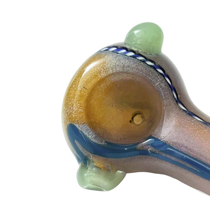 4-1/2 Multi-Color Spoon Glass Pipe-2CT