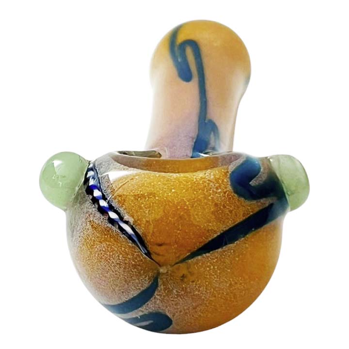 4-1/2 Multi-Color Spoon Glass Pipe-2CT