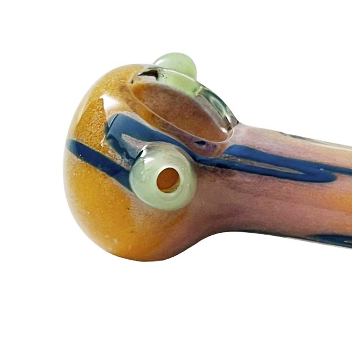 4-1/2 Multi-Color Spoon Glass Pipe-2CT