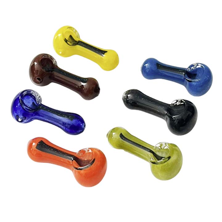 2-3/4" Tiny Capsules Glass Pipe-Assorted Colours-2CT