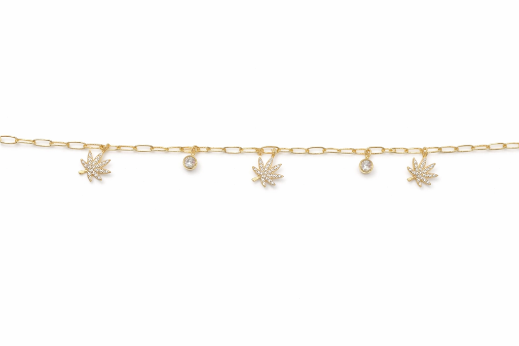 The Kush Girls | 18K GOLD CHARMED BRACELET