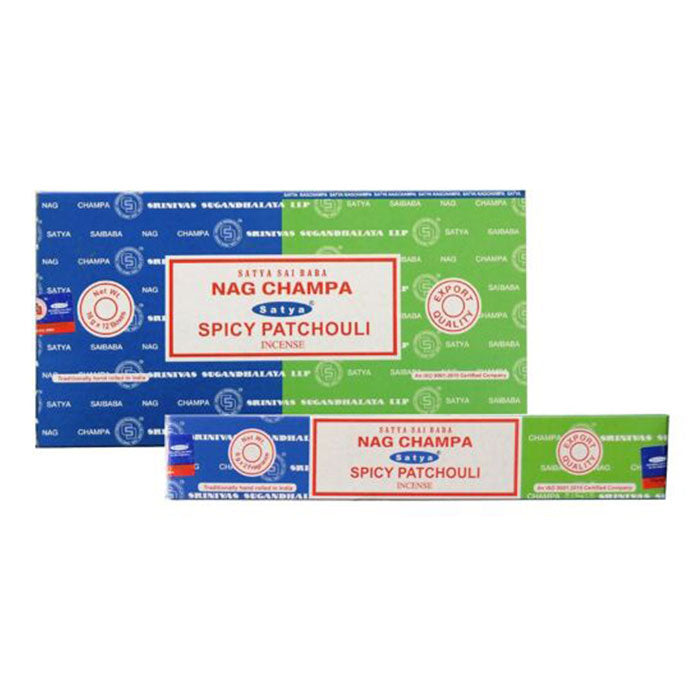 Satya | Nag Champa 16G Incense Display of 12