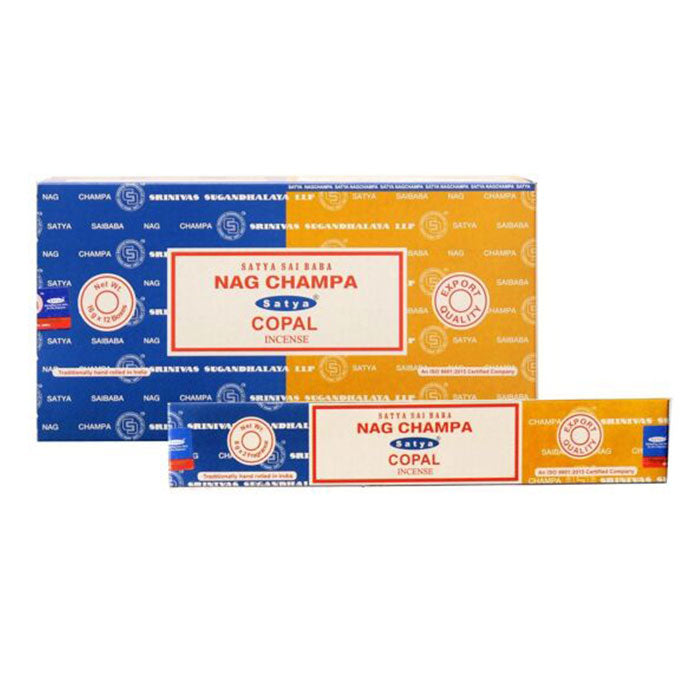 Satya | Nag Champa 16G Incense Display of 12
