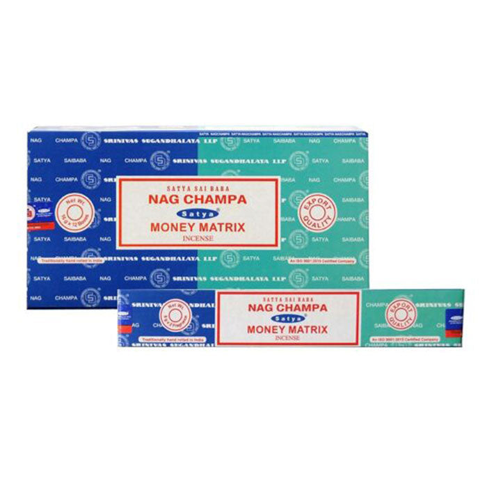 Satya | Nag Champa 16G Incense Display of 12