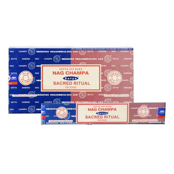 Satya | Nag Champa 16G Incense Display of 12