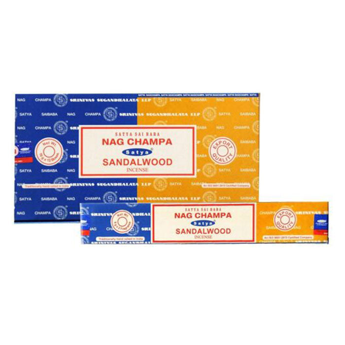 Satya | Nag Champa 16G Incense Display of 12