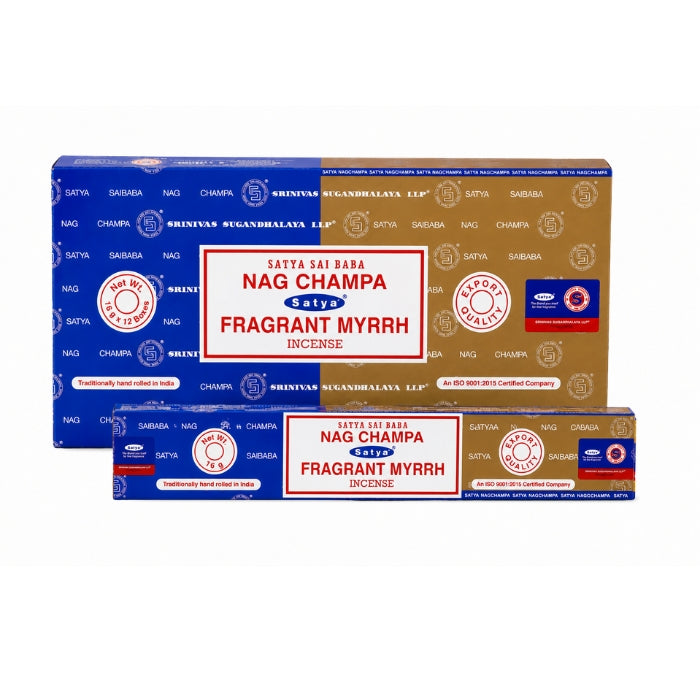 Satya | Nag Champa 16G Incense Display of 12