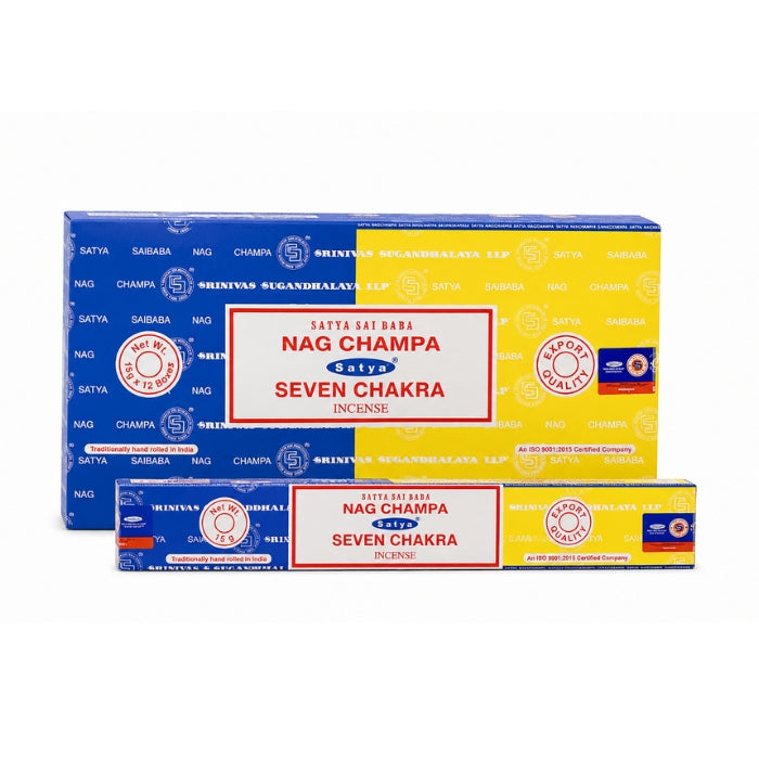 Satya | Nag Champa 16G Incense Display of 12