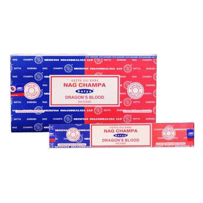 Satya | Nag Champa 16G Incense Display of 12