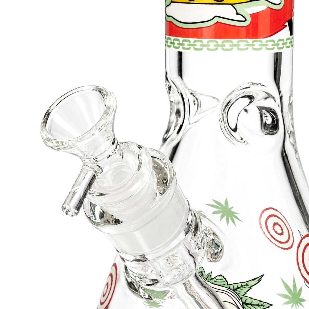14" 7mm Interdimensional Glow Beaker Bong
