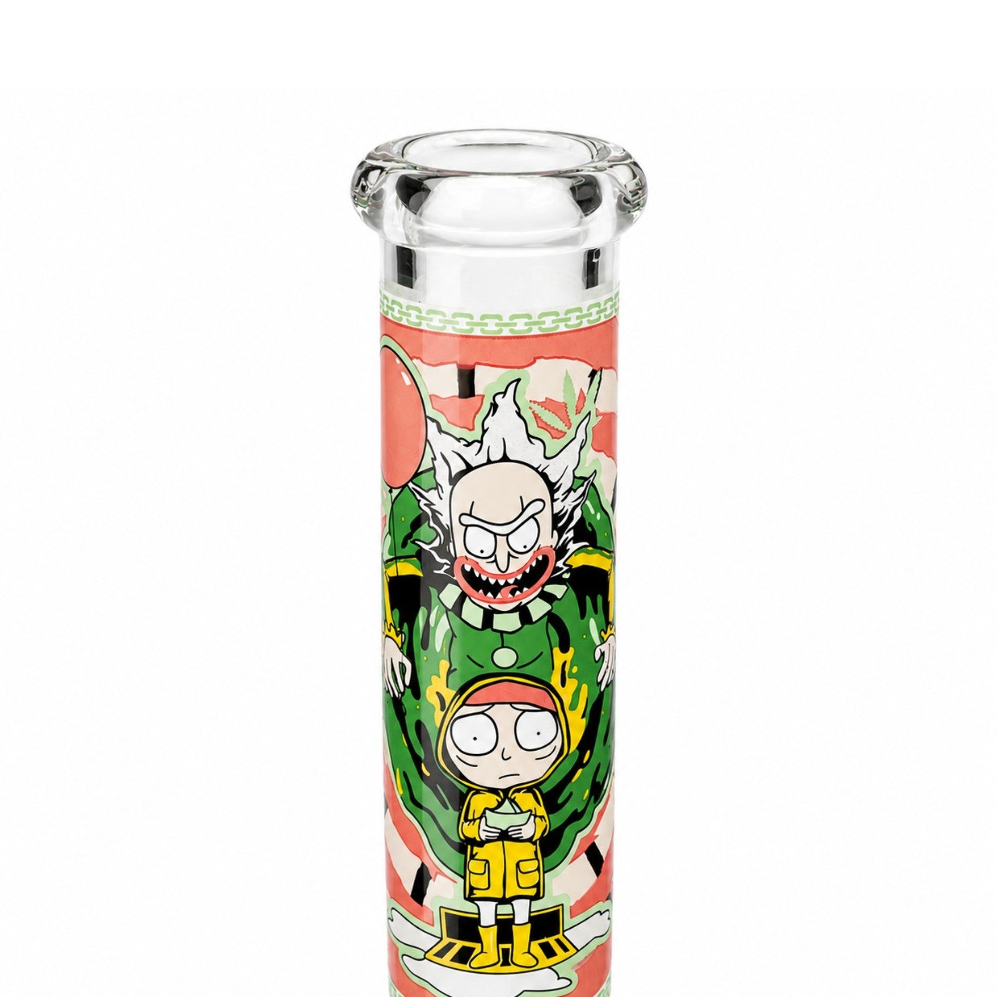 14" 7mm Interdimensional Glow Beaker Bong