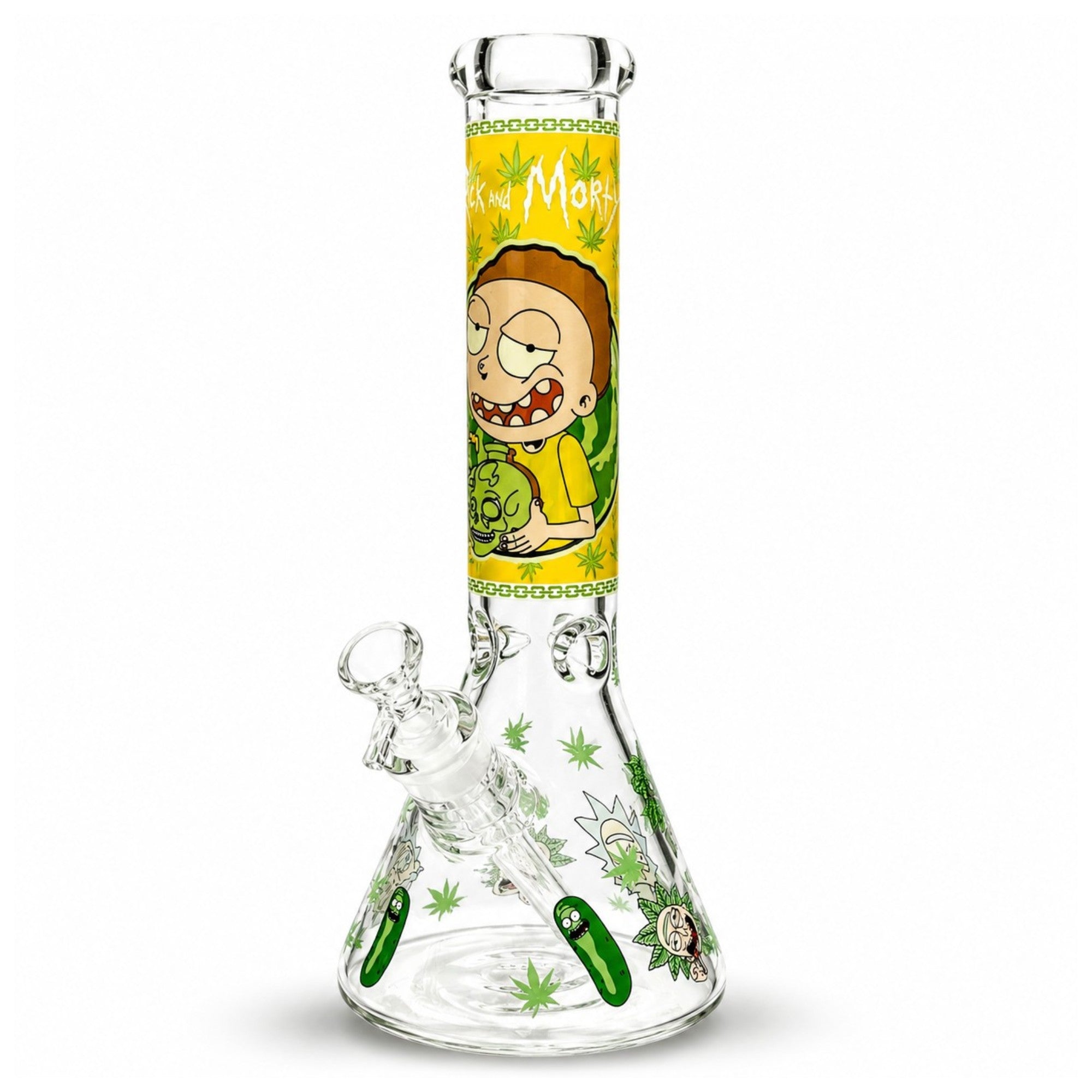 14" 7mm Interdimensional Glow Beaker Bong
