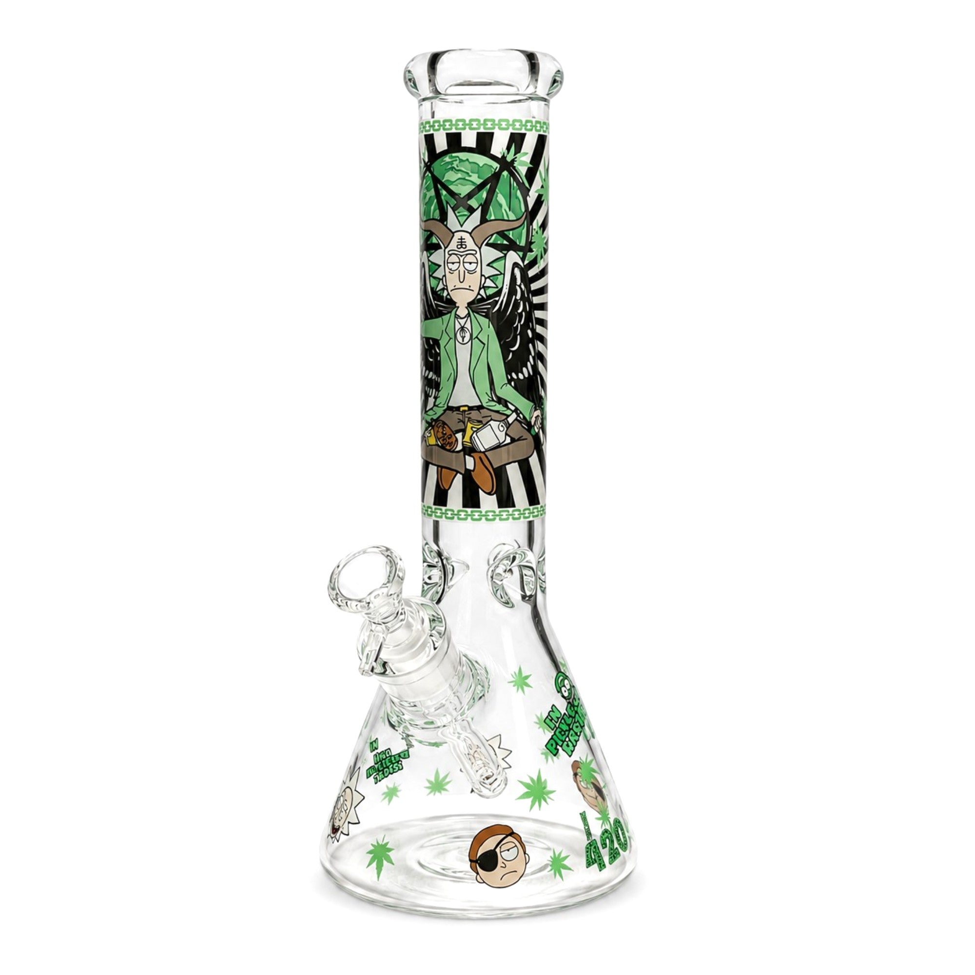14" 7mm Interdimensional Glow Beaker Bong