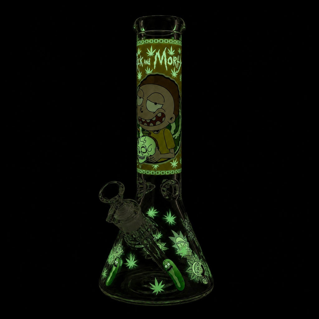 14" 7mm Interdimensional Glow Beaker Bong