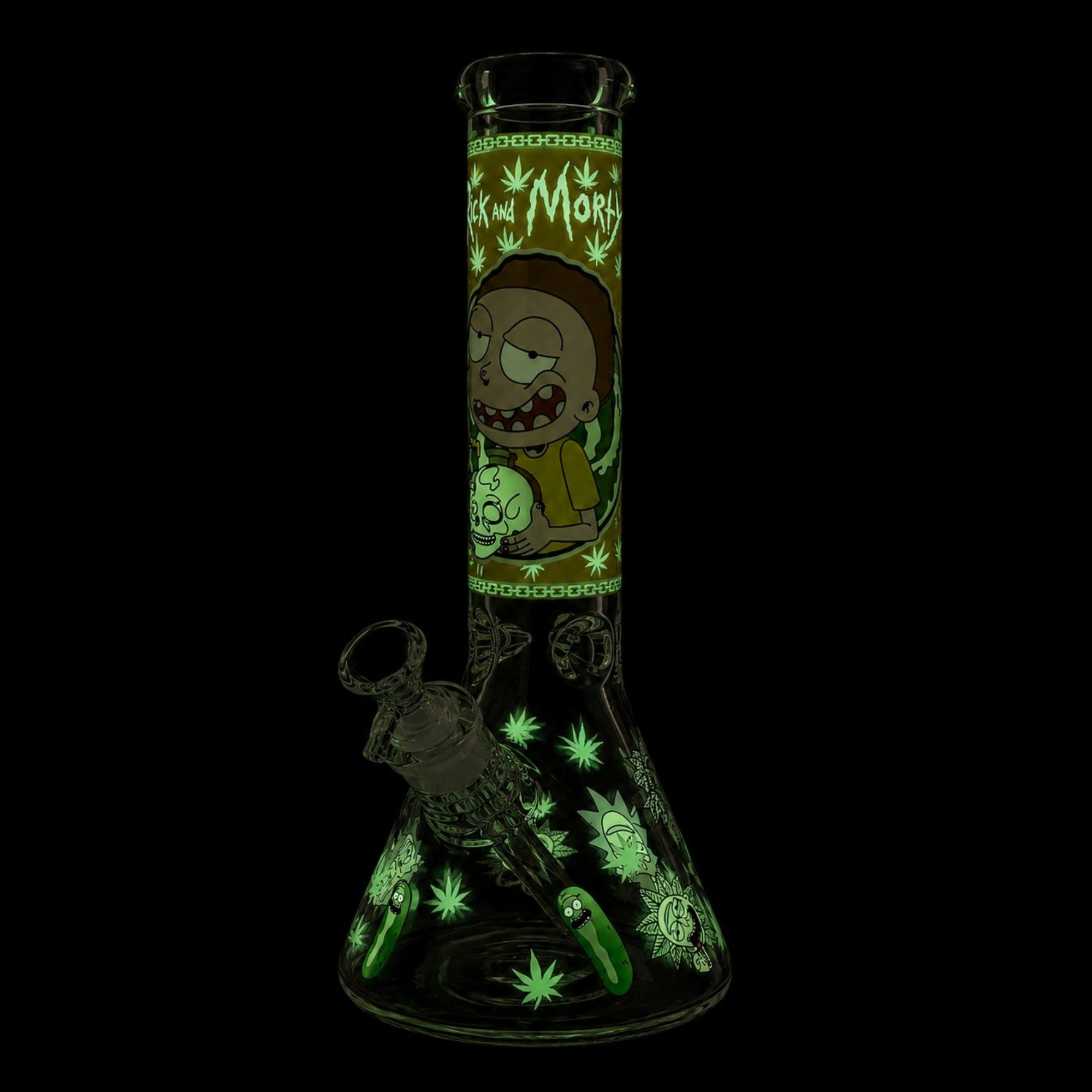 14" 7mm Interdimensional Glow Beaker Bong