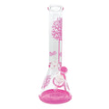 14" Tree Design Hydro Glass Bong  (MST048)
