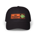 Dad Cap — “No Smoking Without Me” Patch Hat with Green Budd