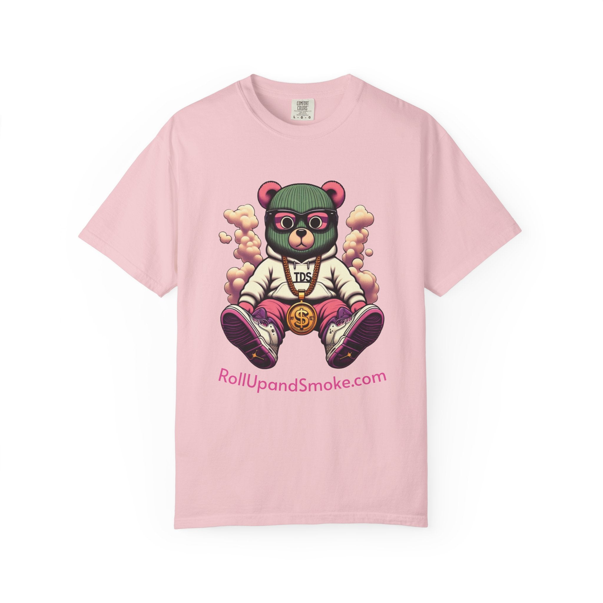 Bear Blazer T-Shirt — Streetwear Graphic Tee with ‘RollUpandSmoke.com’ Design
