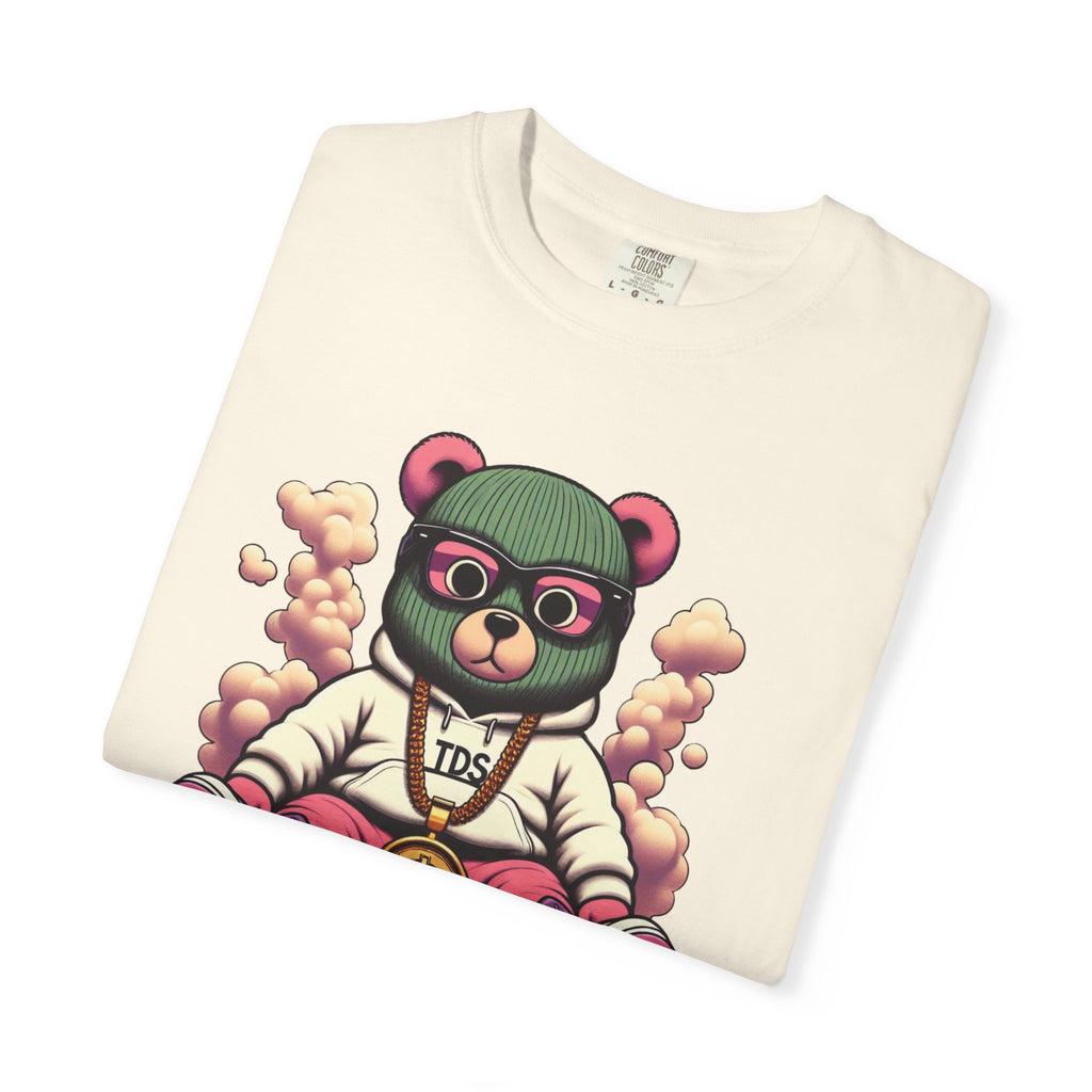 Bear Blazer T-Shirt — Streetwear Graphic Tee with ‘RollUpandSmoke.com’ Design