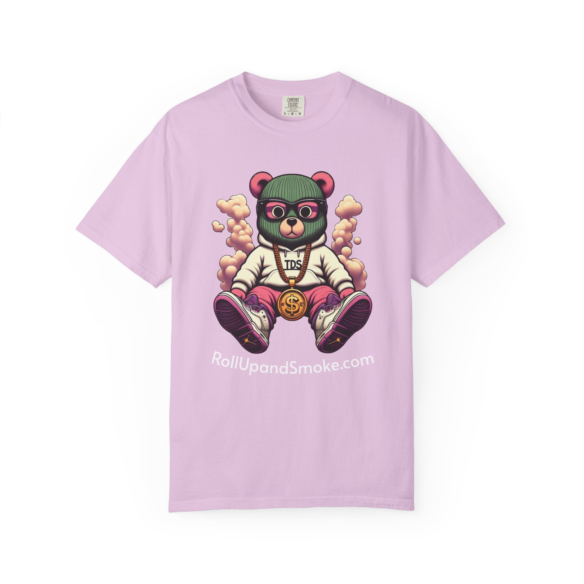 Bear Blazer T-Shirt — Streetwear Graphic Tee with ‘RollUpandSmoke.com’ Design