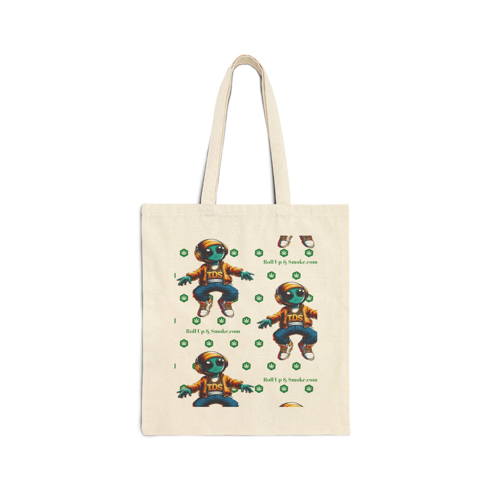 Tote Bag — Playful Retro Astronaut Illustration Canvas Tote