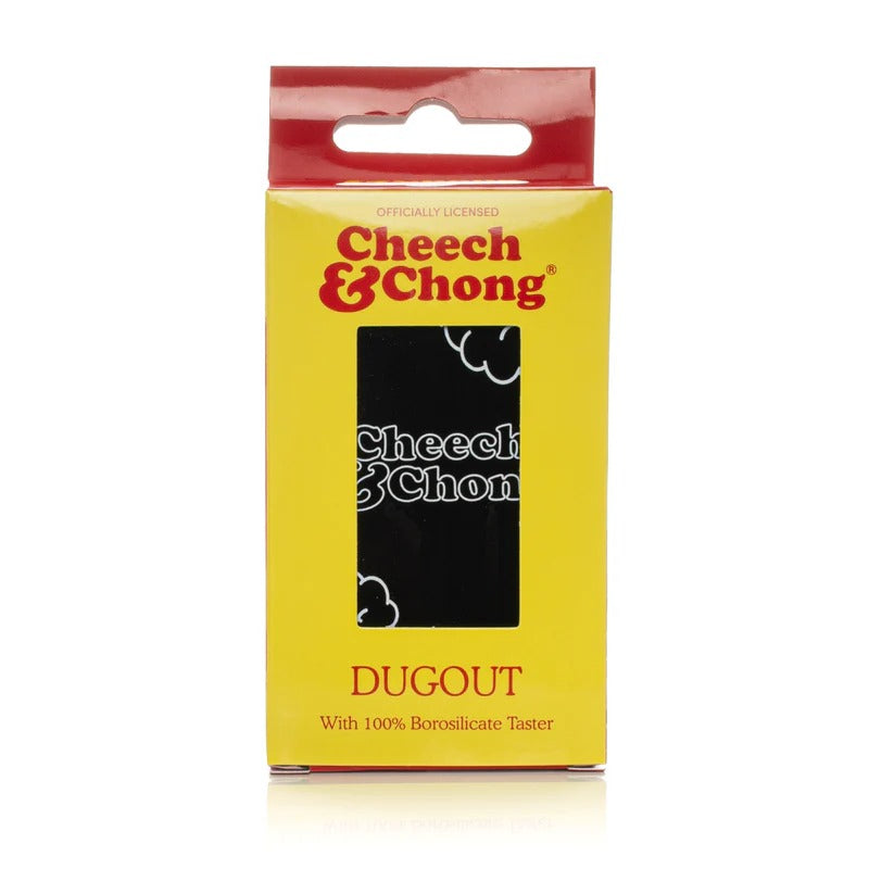 Cheech & Chong | 3.8" Dave's Not Here, Man Dugout W/Borosilicate Taster