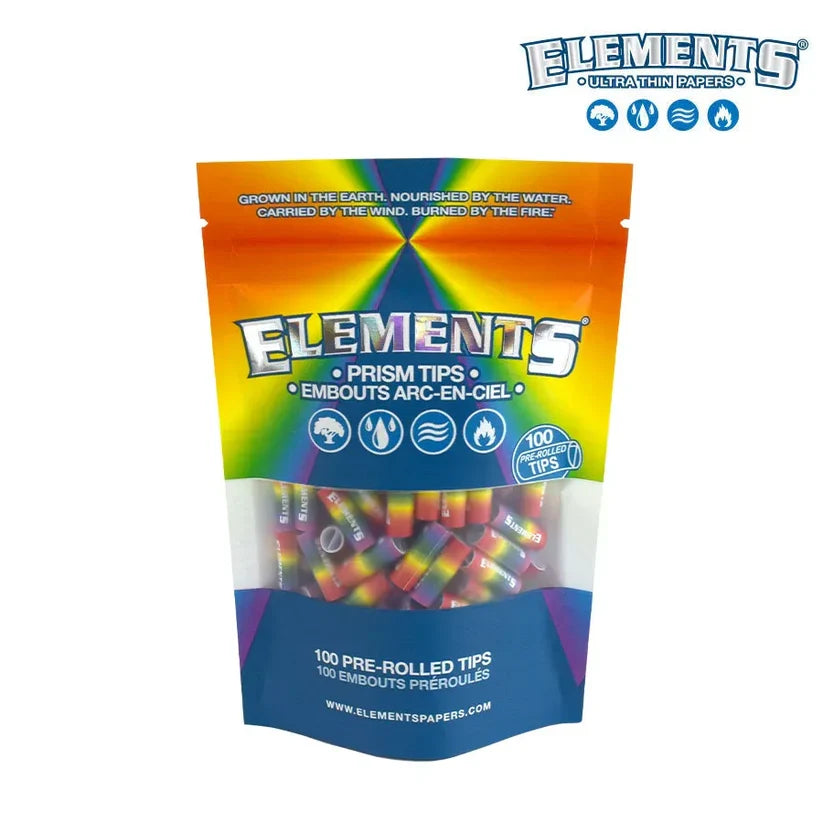 Elements | Rainbow Prism Tips – Perforated 100 Tips per Bag [CP1463]
