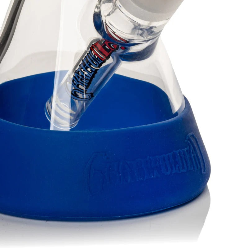 Grateful Dead | 10" Tall Bertha Beaker Base Water Pipe W/Silicone Base