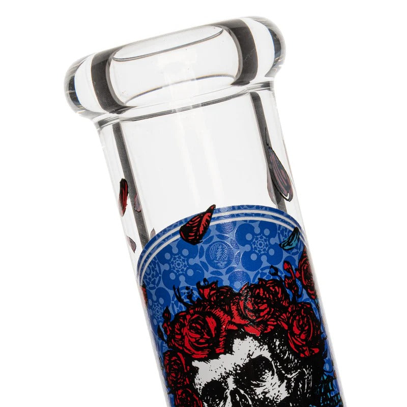 Grateful Dead | 10" Tall Bertha Beaker Base Water Pipe W/Silicone Base