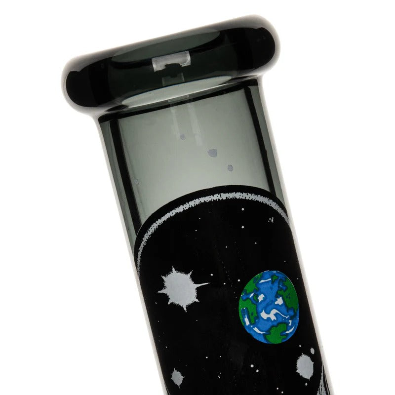 Grateful Dead | 10" Tall Space Your Face Beaker Base Water Pipe W/Silicone Base